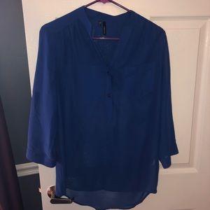 Maurices royal blue shirt